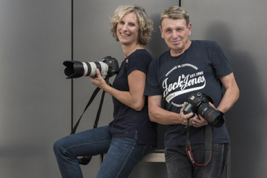 Die Fotografen Lothar Armbruster und Janina Eberle vom Teamwork Studio Ehingen (Donau)