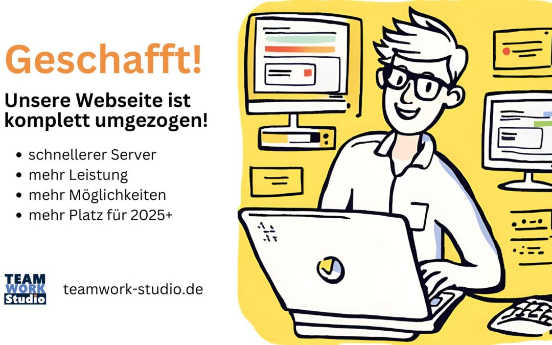 Webseitenumzug vom Teamwork Studio ist geschafft